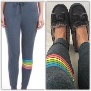 NWT Chaser Brand Good Vibes Rainbow Joggers